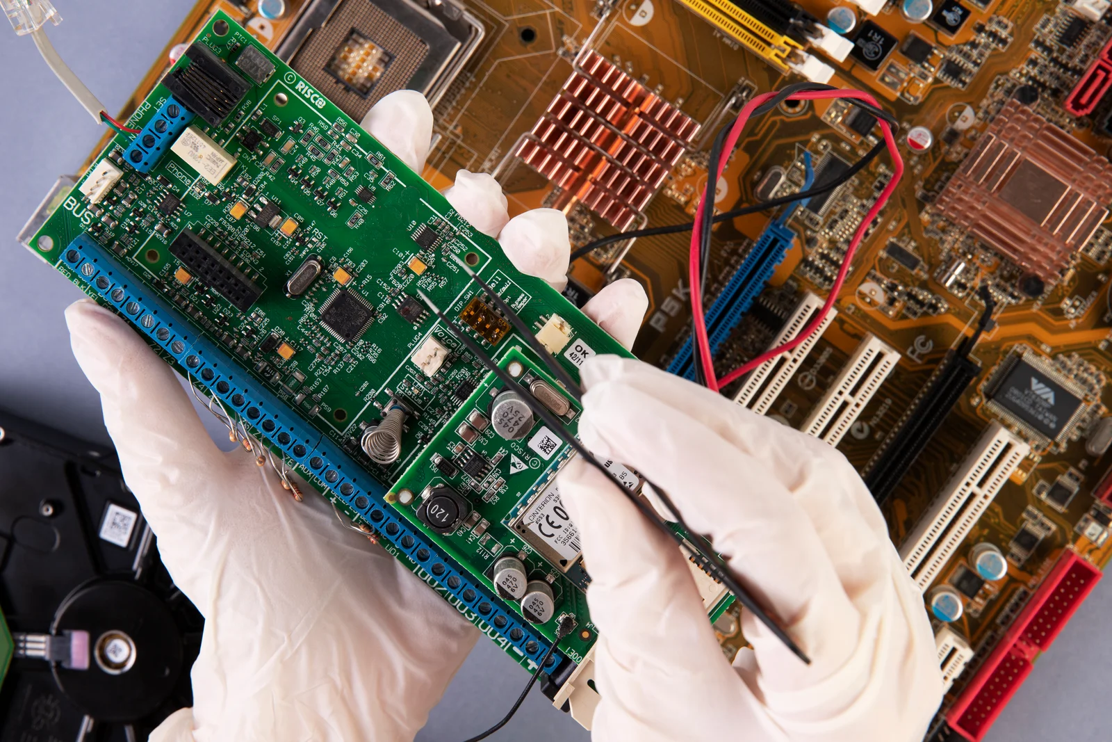 TV circuit board inspection